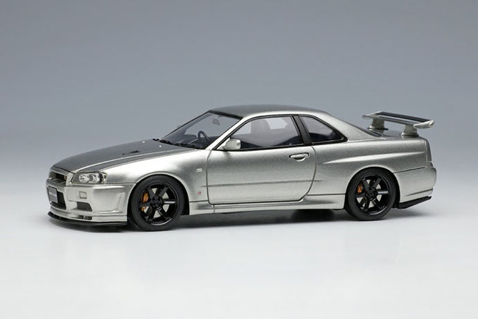 EIDOLON EM510D Nissan Skyline GT-R (BNR34) V-Spec II Nur 2002 (TE37 Wheel) Sparkring Silver Make Up 1/43 EM510D