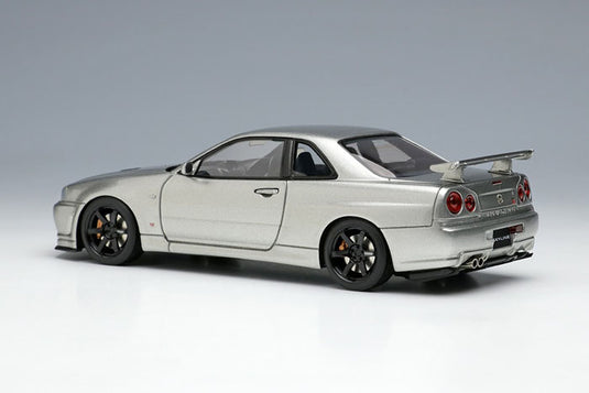 EIDOLON EM510D Nissan Skyline GT-R (BNR34) V-Spec II Nur 2002 (TE37 Wheel) Sparkring Silver Make Up 1/43 EM510D