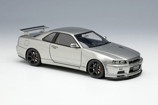 EIDOLON EM510D Nissan Skyline GT-R (BNR34) V-Spec II Nur 2002 (TE37 Wheel) Sparkring Silver Make Up 1/43 EM510D