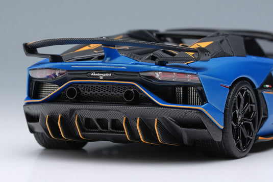 EIDOLON EM517H Lamborghini Aventador SVJ Roadster 63 2019 Blu Arione Limited 63pcs Make Up 1/43 EM517H