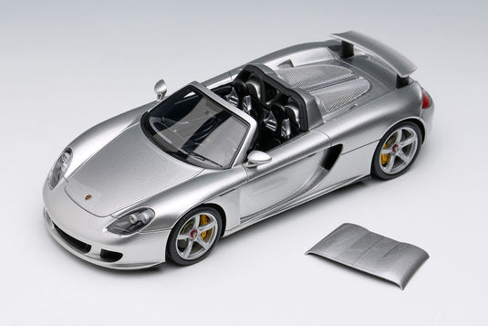 EIDOLON EM567A Porsche Carrera GT 2004 (Rear Wing Up) GT Silver Make Up 1/43 EM567A