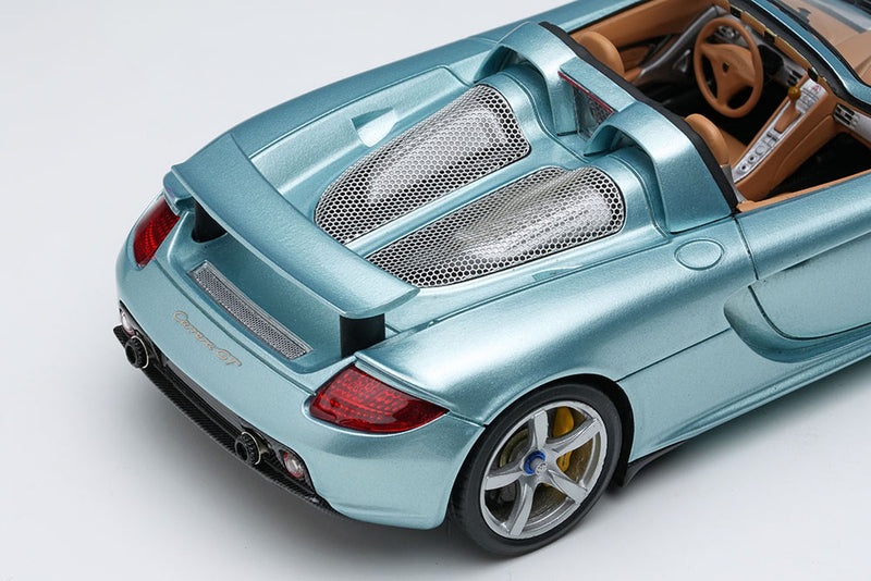 Chargez l&#39;image dans la visionneuse de la galerie, Pre-order EIDOLON 1/43 EM567B Porsche Carrera GT 2004 (Rear Wing Up) Horizon Blue Metallic Limited 100pcs
