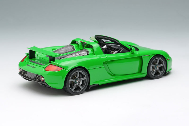 Laden Sie das Bild in Galerie -Viewer, EIDOLON EM567H Porsche Carrera GT 2004 (Rear Wing Up) (US spec) Viper Green Limited 80pcs Make Up 1/43 EM567H
