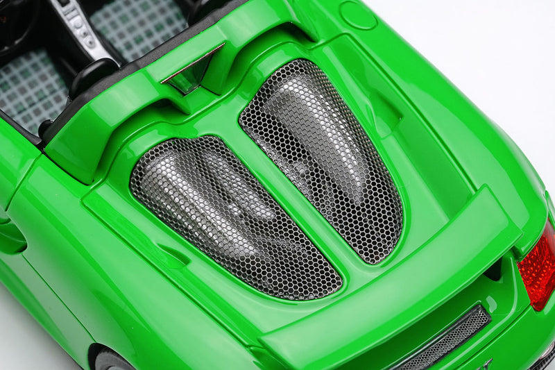 Laden Sie das Bild in Galerie -Viewer, EIDOLON EM567H Porsche Carrera GT 2004 (Rear Wing Up) (US spec) Viper Green Limited 80pcs Make Up 1/43 EM567H
