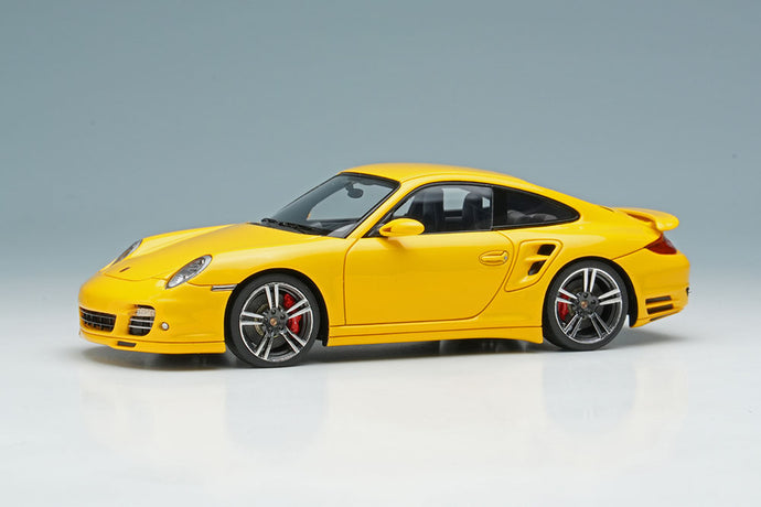 EIDOLON EM619A Porsche 911 (997.2) Turbo 2010 Speed Yellow Limited 50pcs Make Up 1/43 EM619A