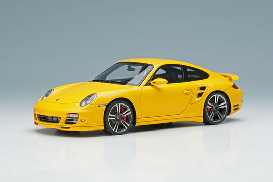 EIDOLON EM619A Porsche 911 (997.2) Turbo 2010 Speed Yellow Limited 50pcs Make Up 1/43 EM619A