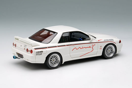EIDOLON EM644A Mine's Skyline GT-R (BNR32) N1 White (BBS LM Evolution Wheel) Make Up 1/43 EM644A