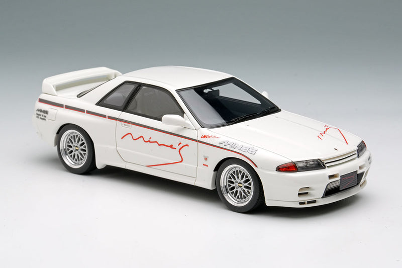 Laden Sie das Bild in Galerie -Viewer, EIDOLON EM644A Mine&#39;s Skyline GT-R (BNR32) N1 White (BBS LM Evolution Wheel) Make Up 1/43 EM644A

