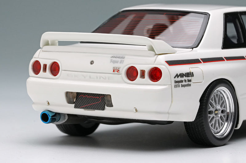Laden Sie das Bild in Galerie -Viewer, EIDOLON EM644A Mine&#39;s Skyline GT-R (BNR32) N1 White (BBS LM Evolution Wheel) Make Up 1/43 EM644A

