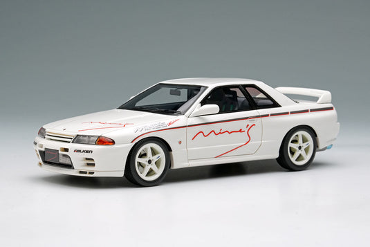 EIDOLON EM644B Mine's Skyline GT-R (BNR32) N1 White (5 Spoke Wheel) Limited 80pcs Make Up 1/43 EM644B