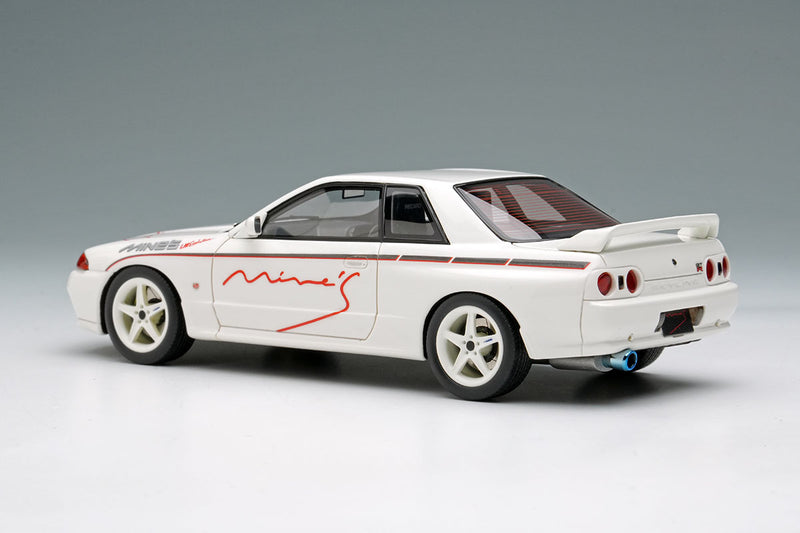 Laden Sie das Bild in Galerie -Viewer, EIDOLON EM644B Mine&#39;s Skyline GT-R (BNR32) N1 White (5 Spoke Wheel) Limited 80pcs Make Up 1/43 EM644B
