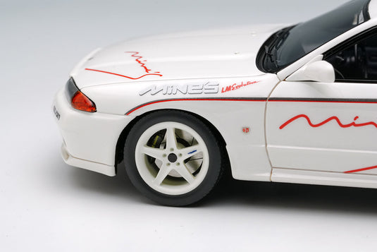 EIDOLON EM644B Mine's Skyline GT-R (BNR32) N1 White (5 Spoke Wheel) Limited 80pcs Make Up 1/43 EM644B