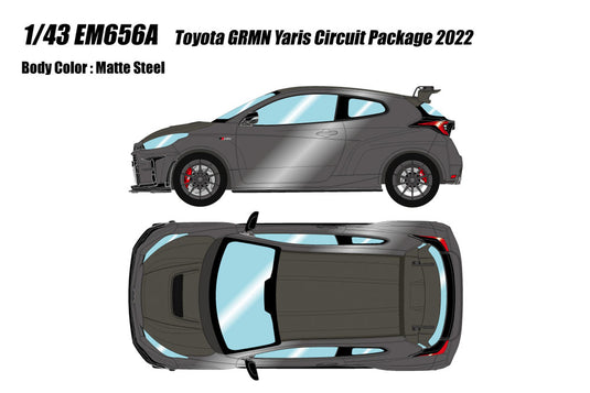 Pre-order EIDOLON 1/43 EM656A Toyota GRMN Yaris Circuit Package 2022 Matte Steel