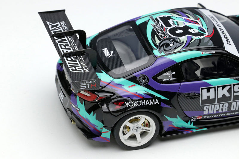 Laden Sie das Bild in Galerie -Viewer, EIDOLON EM665 HKS Racing Performer GR86 Limited 180pcs Make Up 1/43 EM665
