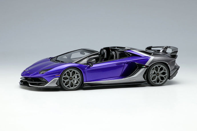 EIDOLON 1/43 EM669C Lamborghini Aventador SVJ Roadster Ado Personam 2tone Paint Viola Hestia / Grigio Lynx Limited 150pcs