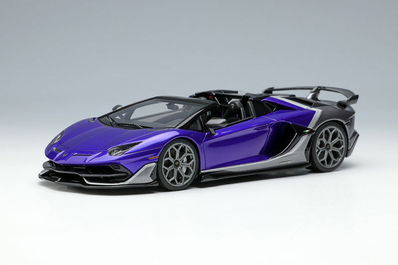 Carica immagine in Galleria Viewer, EIDOLON 1/43 EM669C Lamborghini Aventador SVJ Roadster Ado Personam 2tone Paint Viola Hestia / Grigio Lynx Limited 150pcs
