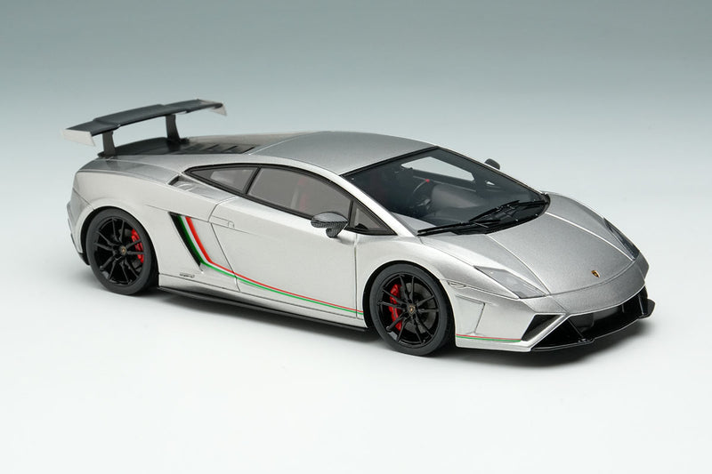 Laden Sie das Bild in Galerie -Viewer, EIDOLON EM670A Lamborghini Gallardo LP570-4 Squadra Corse 2014 Grigio Thalasso Limited 100pcs Make Up 1/43 EM670A
