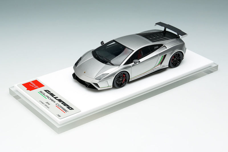 Laden Sie das Bild in Galerie -Viewer, EIDOLON EM670A Lamborghini Gallardo LP570-4 Squadra Corse 2014 Grigio Thalasso Limited 100pcs Make Up 1/43 EM670A
