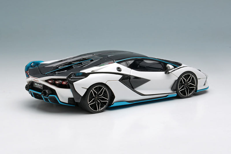 Chargez l&#39;image dans la visionneuse de la galerie, Pre-order EIDOLON 1/43 EM675A Lamborghini Sian FKP37 2019 with Stripe White / Visible Carbon Limited 100pcs
