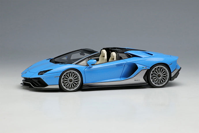 EIDOLON EM701 Lamborghini Aventador LP780-4 Ultimae Roadster Tributo Miura Roadster 2022 Azzurro Flake Limited 180pcs Make Up 1/43 EM701