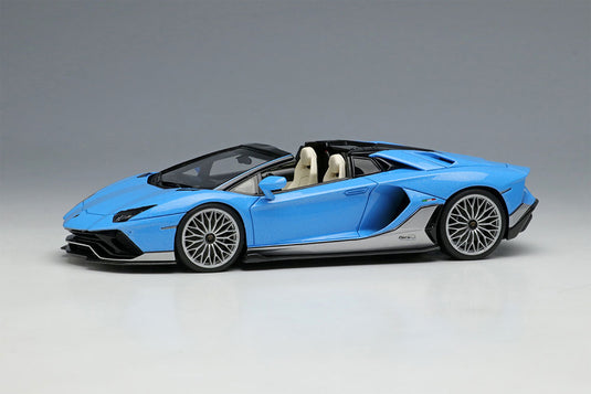 EIDOLON EM701 Lamborghini Aventador LP780-4 Ultimae Roadster Tributo Miura Roadster 2022 Azzurro Flake Limited 180pcs Make Up 1/43 EM701