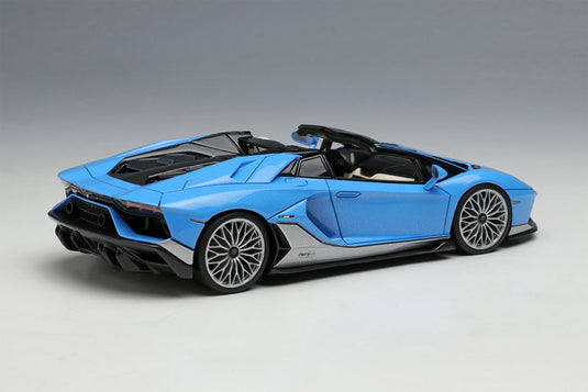 EIDOLON EM701 Lamborghini Aventador LP780-4 Ultimae Roadster Tributo Miura Roadster 2022 Azzurro Flake Limited 180pcs Make Up 1/43 EM701