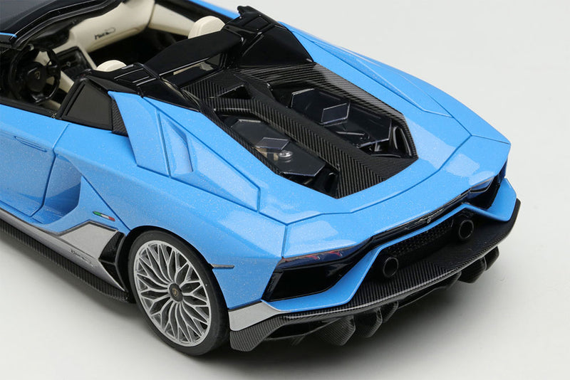 Laden Sie das Bild in Galerie -Viewer, EIDOLON EM701 Lamborghini Aventador LP780-4 Ultimae Roadster Tributo Miura Roadster 2022 Azzurro Flake Limited 180pcs Make Up 1/43 EM701
