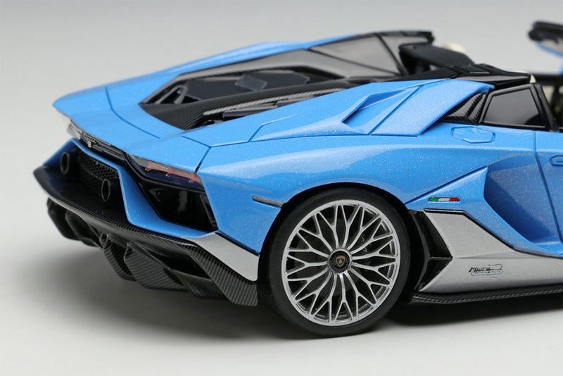 Laden Sie das Bild in Galerie -Viewer, EIDOLON EM701 Lamborghini Aventador LP780-4 Ultimae Roadster Tributo Miura Roadster 2022 Azzurro Flake Limited 180pcs Make Up 1/43 EM701
