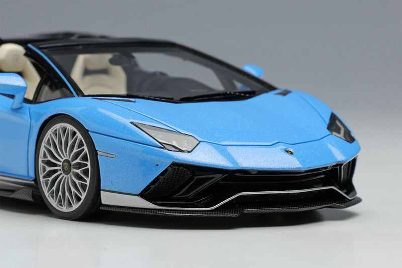 Laden Sie das Bild in Galerie -Viewer, EIDOLON EM701 Lamborghini Aventador LP780-4 Ultimae Roadster Tributo Miura Roadster 2022 Azzurro Flake Limited 180pcs Make Up 1/43 EM701
