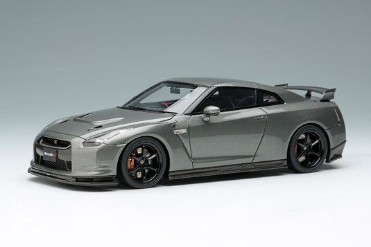 EIDOLON EM703 Nissan GT-R (NISMO R35 CRS Version) 2008 Dark Metal Gray Make Up 1/43 EM703