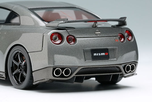EIDOLON EM703 Nissan GT-R (NISMO R35 CRS Version) 2008 Dark Metal Gray Make Up 1/43 EM703