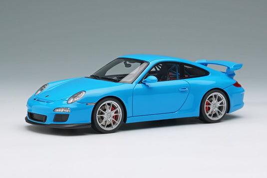 EIDOLON EM721A Porsche 911 (997.2) GT3 Clubsport 2010 Riviera Blue Limited 100pcs Make Up 1/43 EM721A