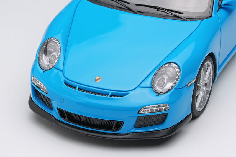Laden Sie das Bild in Galerie -Viewer, EIDOLON EM721A Porsche 911 (997.2) GT3 Clubsport 2010 Riviera Blue Limited 100pcs Make Up 1/43 EM721A
