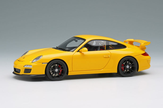 EIDOLON EM721D Porsche 911 (997.2) GT3 Clubsport 2010 Speed Yellow Limited 60pcs Make Up 1/43 EM721D