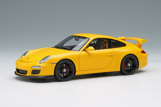 EIDOLON EM721D Porsche 911 (997.2) GT3 Clubsport 2010 Speed Yellow Limited 60pcs Make Up 1/43 EM721D