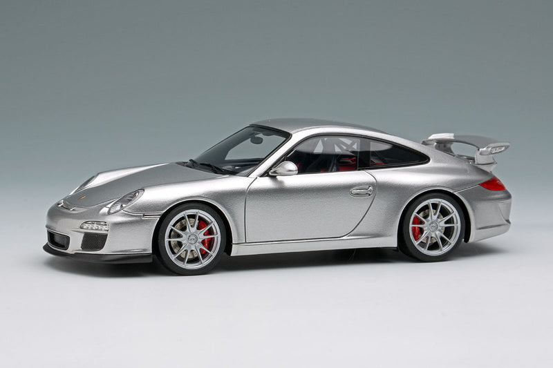 Laden Sie das Bild in Galerie -Viewer, EIDOLON EM721E Porsche 911 (997.2) GT3 Clubsport 2010 GT Silver Limited 60pcs Make Up 1/43 EM721E
