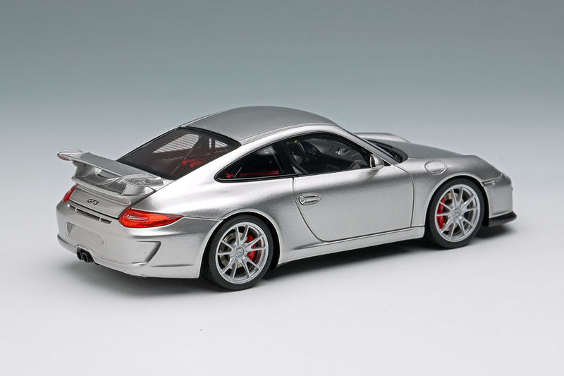 Laden Sie das Bild in Galerie -Viewer, EIDOLON EM721E Porsche 911 (997.2) GT3 Clubsport 2010 GT Silver Limited 60pcs Make Up 1/43 EM721E
