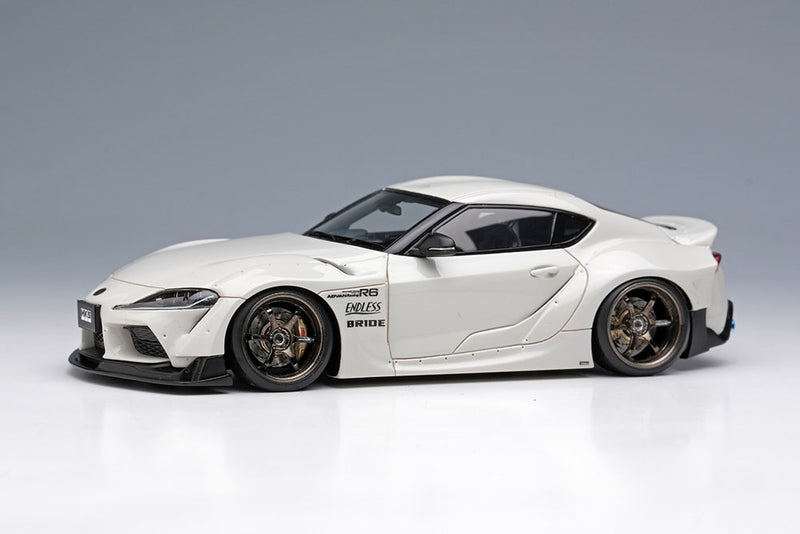 Laden Sie das Bild in Galerie -Viewer, Pre-order EIDOLON 1/43 EM723 HKS GR Supra Wide Body 2019 Pearl White Limited 150pcs
