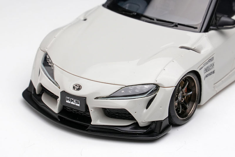 Load image into Gallery viewer, Pre-order EIDOLON 1/43 EM723 HKS GR Supra Wide Body 2019 Pearl White Limited 150pcs
