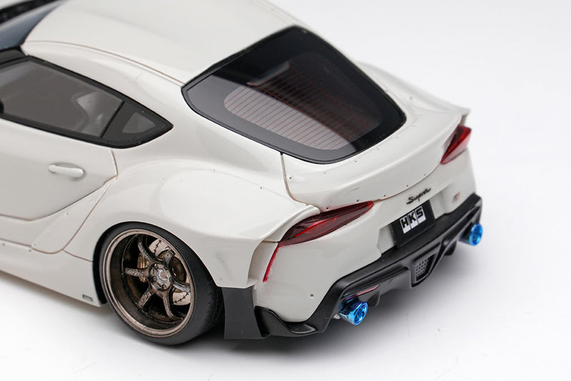 Load image into Gallery viewer, Pre-order EIDOLON 1/43 EM723 HKS GR Supra Wide Body 2019 Pearl White Limited 150pcs
