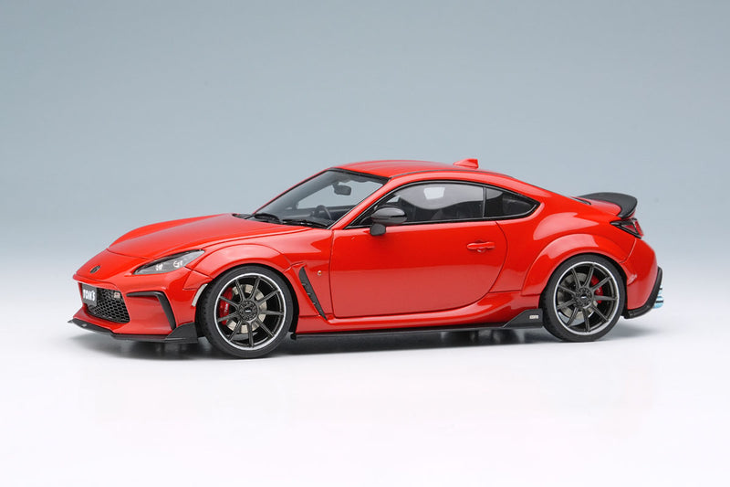 Laden Sie das Bild in Galerie -Viewer, EIDOLON EM725F TOM&#39;S GR86 Wide Body 2022 Spark Red Limited 50pcs Make Up 1/43 EM725F

