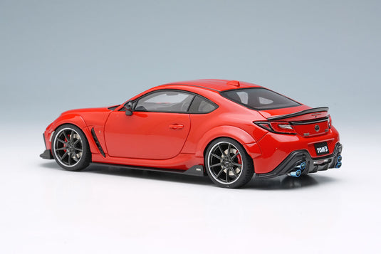 EIDOLON EM725F TOM'S GR86 Wide Body 2022 Spark Red Limited 50pcs Make Up 1/43 EM725F