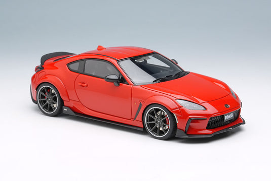 EIDOLON EM725F TOM'S GR86 Wide Body 2022 Spark Red Limited 50pcs Make Up 1/43 EM725F