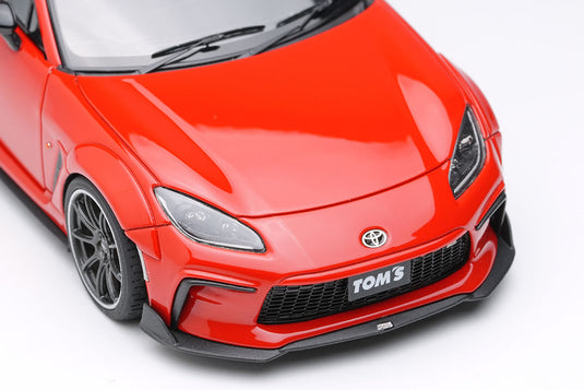EIDOLON EM725F TOM'S GR86 Wide Body 2022 Spark Red Limited 50pcs Make Up 1/43 EM725F