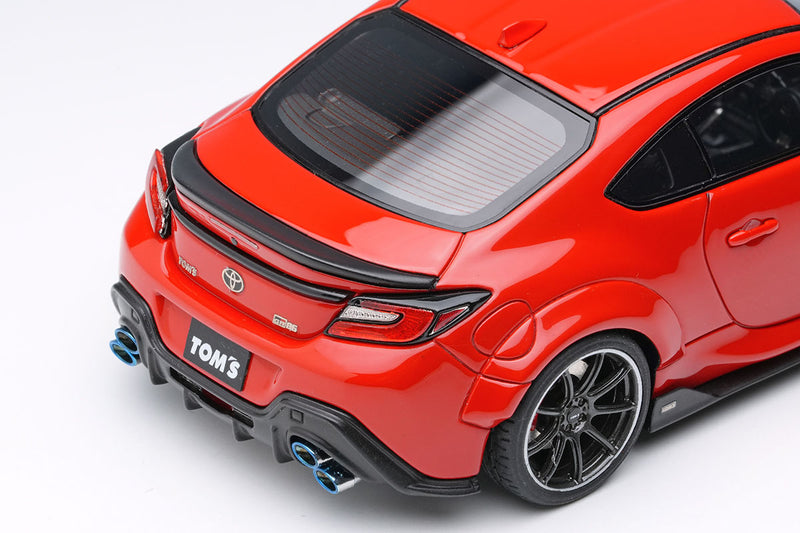 Laden Sie das Bild in Galerie -Viewer, EIDOLON EM725F TOM&#39;S GR86 Wide Body 2022 Spark Red Limited 50pcs Make Up 1/43 EM725F
