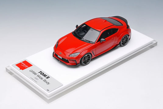 EIDOLON EM725F TOM'S GR86 Wide Body 2022 Spark Red Limited 50pcs Make Up 1/43 EM725F