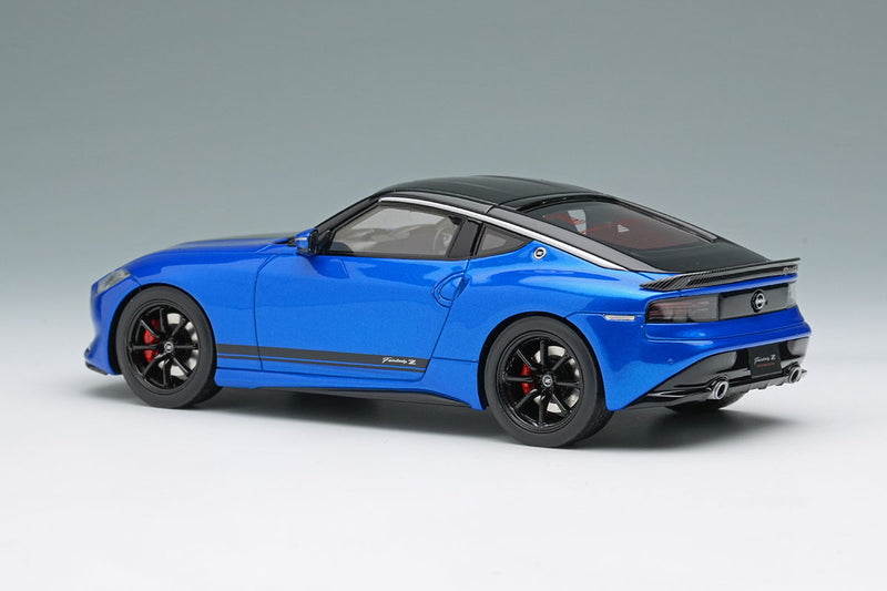 Laden Sie das Bild in Galerie -Viewer, EIDOLON EM735C Nissan Fairlady Z Customized Edition 2024 Seiran Blue Limited 50pcs Make Up 1/43 EM735C
