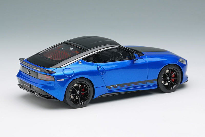 Laden Sie das Bild in Galerie -Viewer, EIDOLON EM735C Nissan Fairlady Z Customized Edition 2024 Seiran Blue Limited 50pcs Make Up 1/43 EM735C
