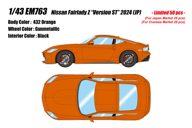 Chargez l&#39;image dans la visionneuse de la galerie, Pre-order EIDOLON 1/43 EM763 Nissan Fairlady Z Version ST 2024 432 Orange Limited 50pcs
