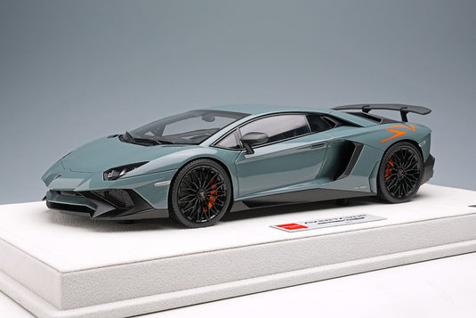 EIDOLON EML005E 1/18 Lamborghini Aventador LP750-4 SV 2015 Grigio Telesto (Large SV Logo) Limited 50pcs Make Up 1/18 EML005E